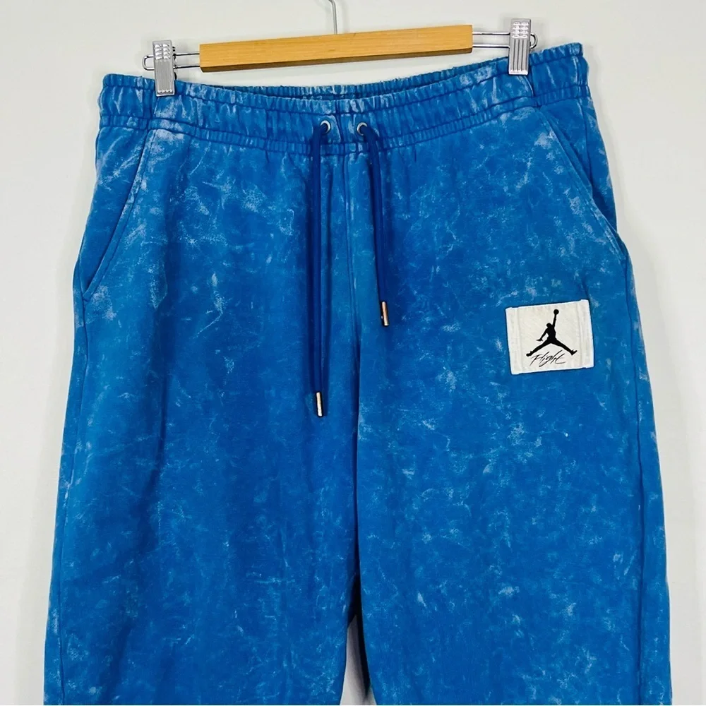 Jordan Essential Fleece Jumpman Acid Washed Flight Joggers Large
